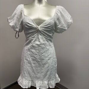 NWT Katie J NYC White Phoebe Dress